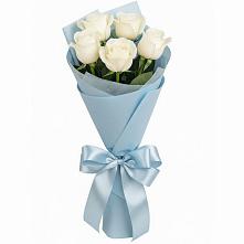 Букет 5 Белых роз Проуд #REPLACE_PRED# Екатеринославке