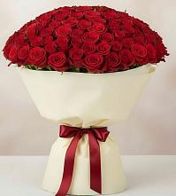 Букет 101 Красная роза Милано в Екатеринославке