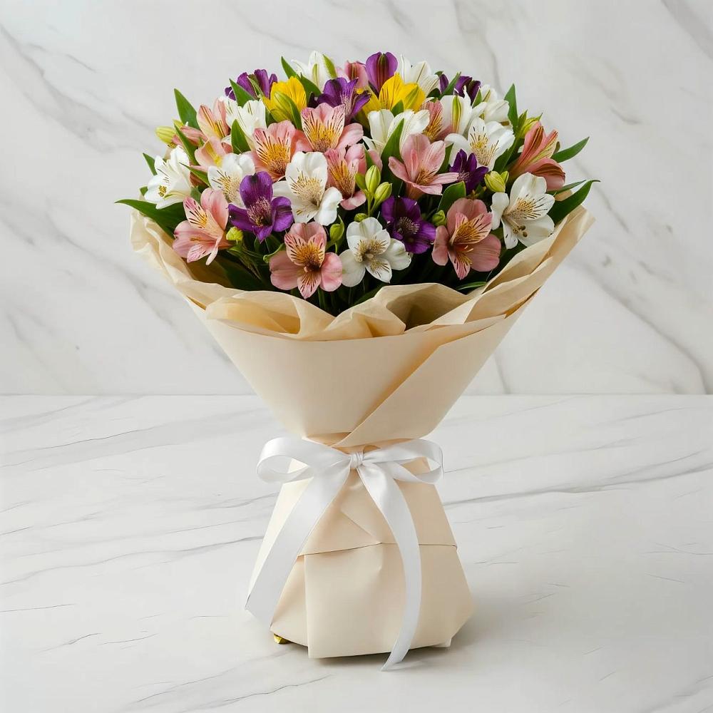 Букет цветов из: Альстромерии в Екатеринославке