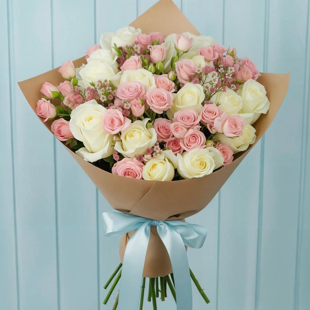 Букет цветов из: Розы в Екатеринославке