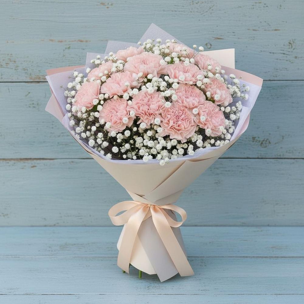 Букет цветов из: Гвоздики в Екатеринославке