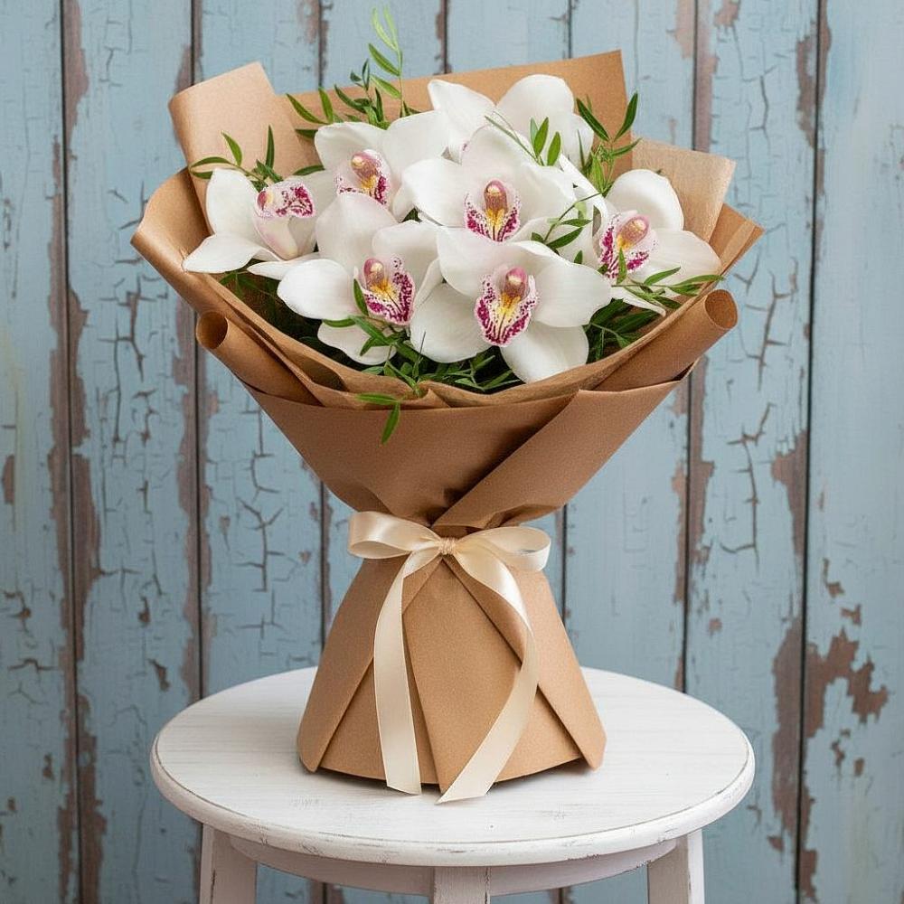 Букет цветов из: Орхидеи и Розы в Екатеринославке