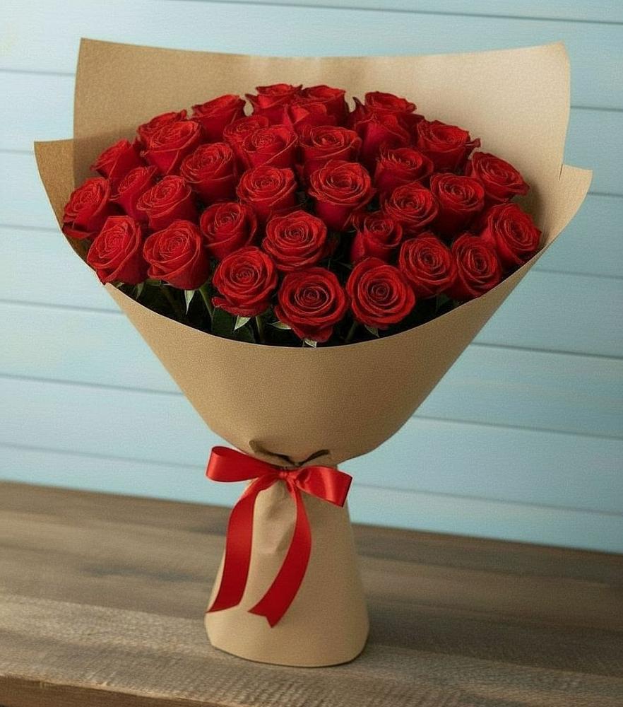 Букет Красные розы Милано в Екатеринославке