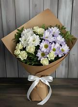Букет цветов из:  Хризантемы и Розы в Екатеринославке
