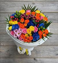 Букет цветов из:  Розы и Хризантемы в Екатеринославке