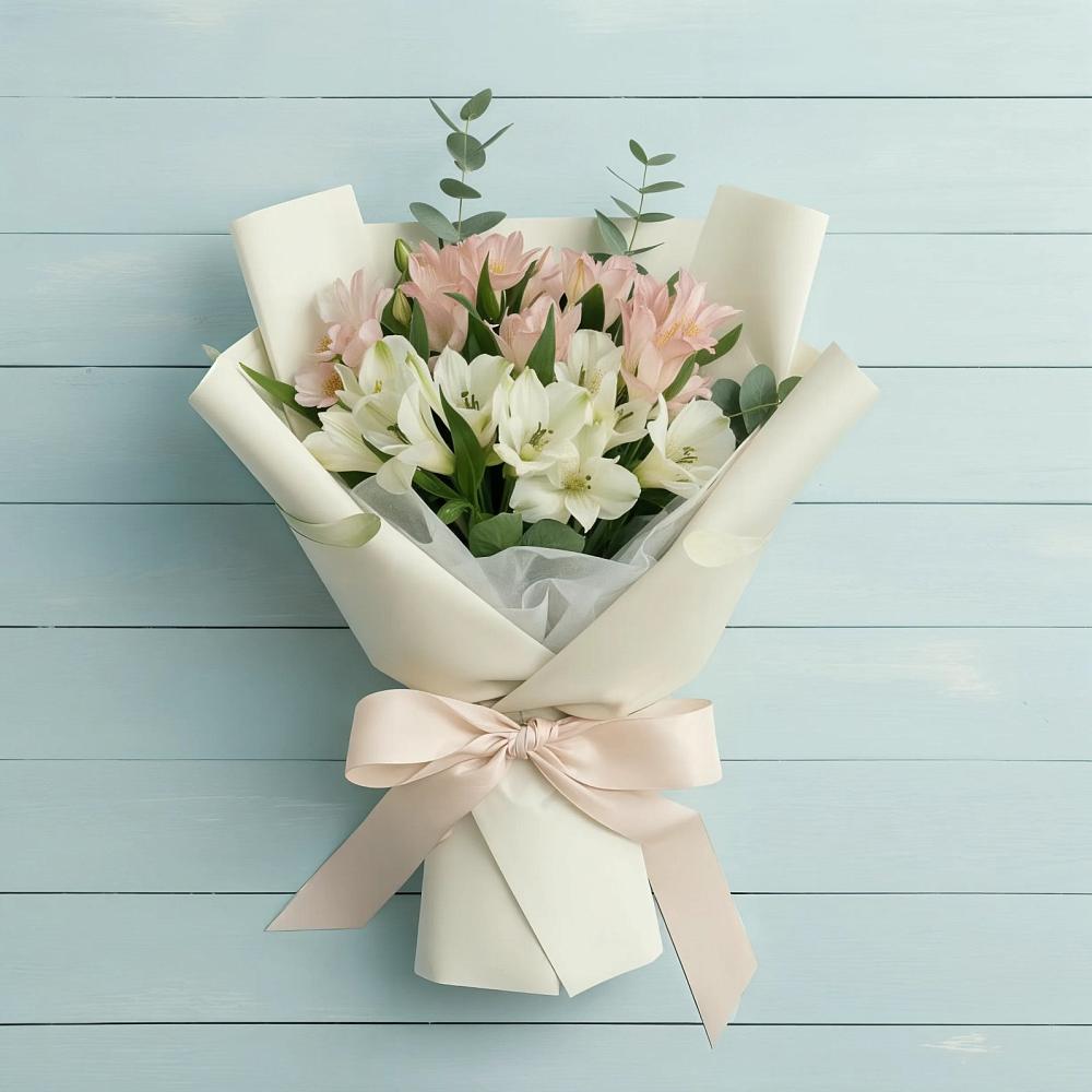 Букет цветов из: Альстромерии в Екатеринославке