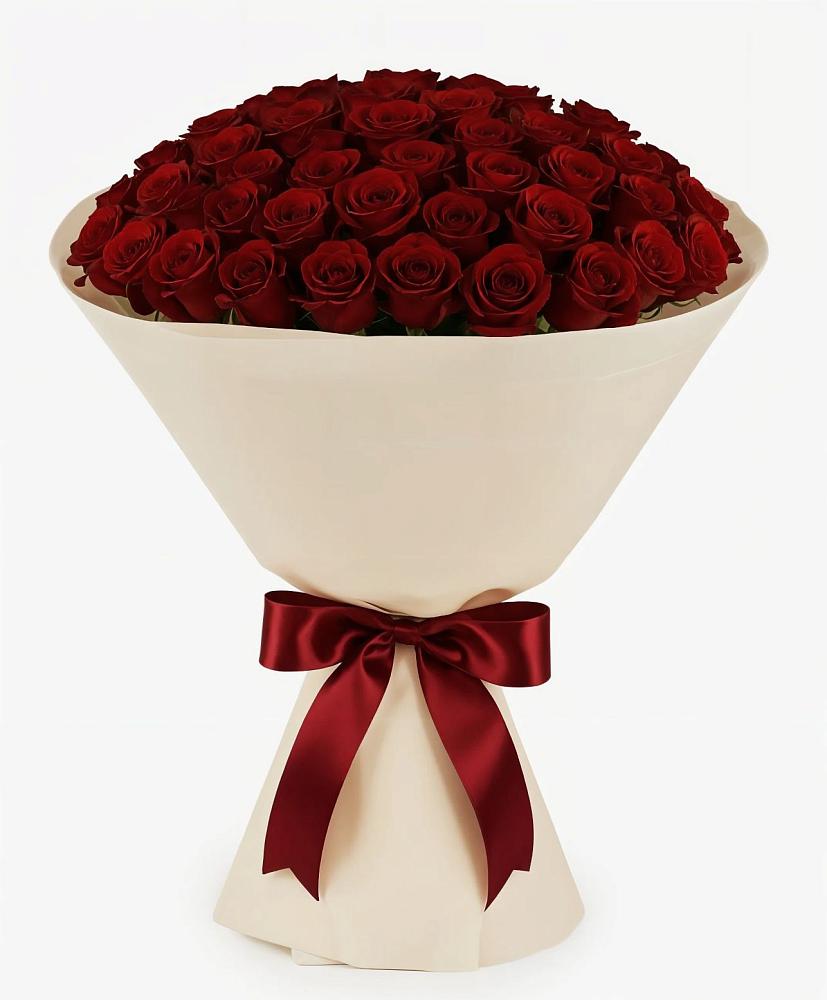 Букет 101 Бордовая роза Блэк Бакарра в Екатеринославке