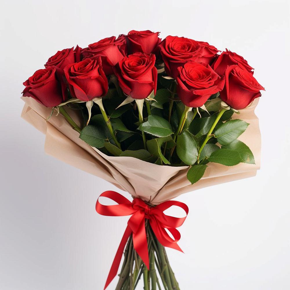 Букет 11 Красных роз Эдлесс Лав в Екатеринославке