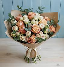 Букет цветов из:  Альстромерии и Розы в Екатеринославке